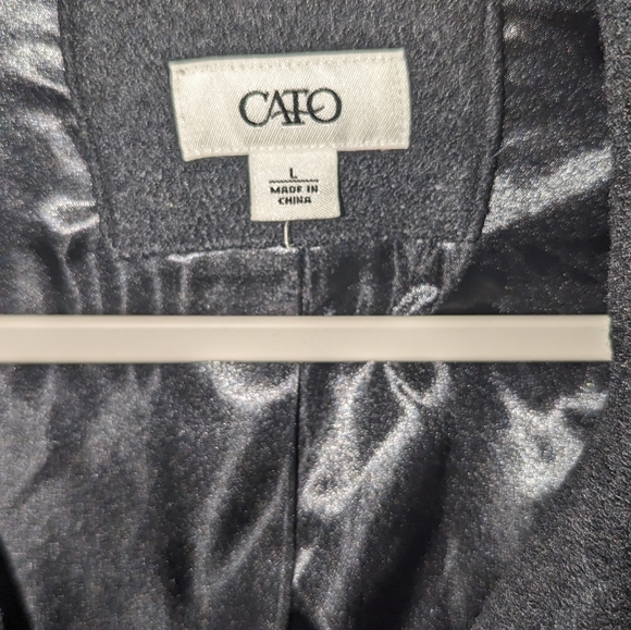 Women's double-breasted wool coat size large. Good looking jacket - Picture 7 of 12